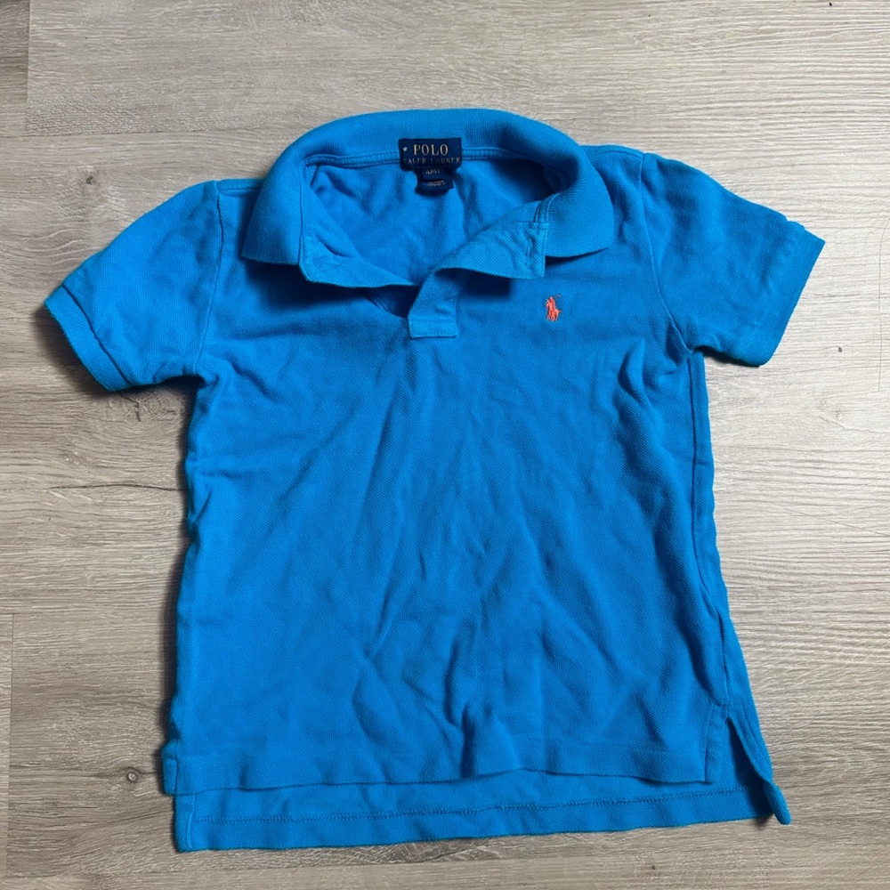 Polo by Ralph Lauren Azure Blue Polo Shirt Short Sleeves